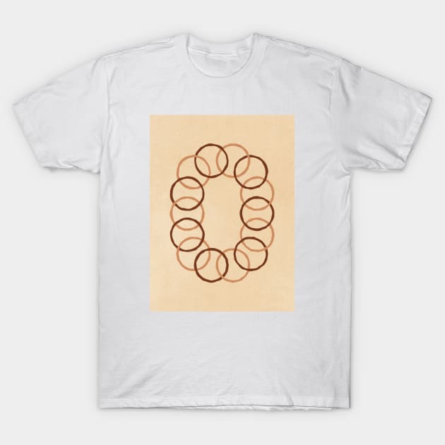 Round Merge - Neutral T-Shirt by Colorable